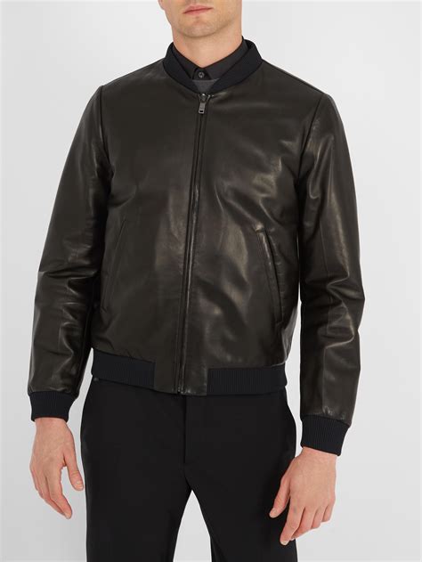 prada leather bomber jacket.